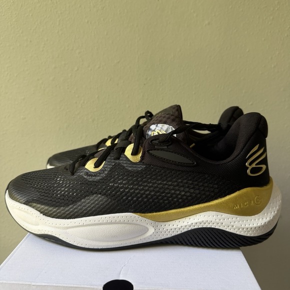 Under Armour UA Curry Splash 24 Basketball Shoes Shoes Black / White / Gold M 11 main image 6